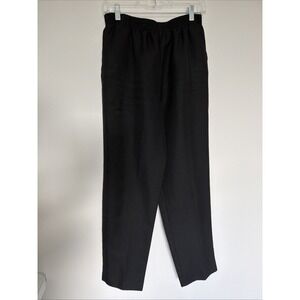 Donnkenny Pants Women's Black Career Pull On Elastic Waistband Size 16